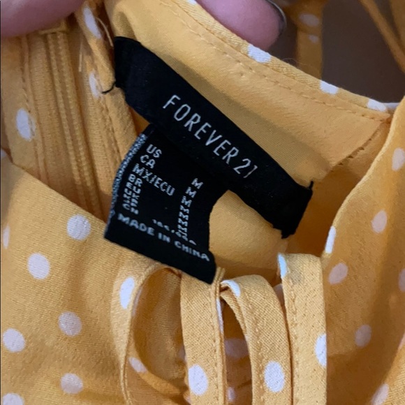 Yellow dotted sun dress - Picture 6 of 6